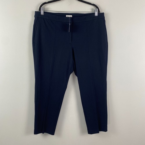 J Jill Premium Bi-Stretch Hose Damen 18P Navy Blau Stretch