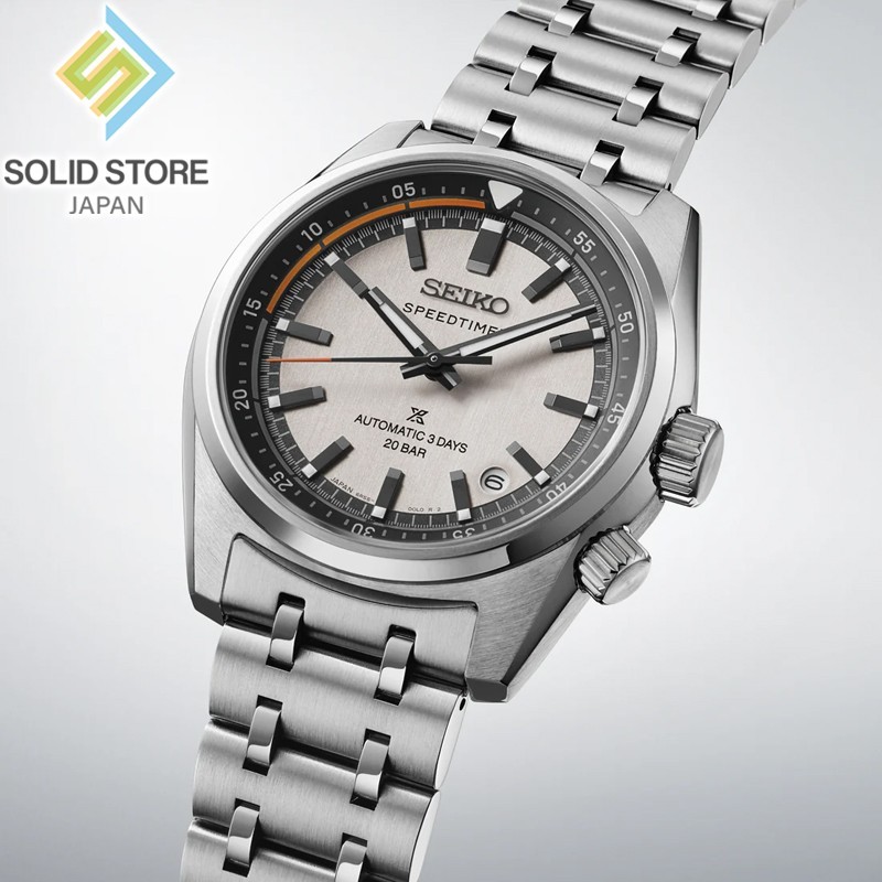 Seiko Prospex Speedtimer Mechanical SBDC215 Watch Silver-White