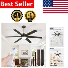 Elegant 58'' Indoor/Outdoor Ceiling Fan - 6 Speeds, 3 Color Temperatures