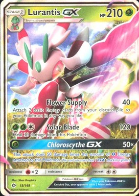 Lurantis GX SM Base Set 15/149 NM - Pokemon TCG