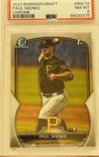 2023 Bowman Draft Chrome Paul Skenes #BDC14 PSA 8