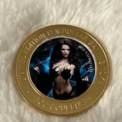 2025 Four Queens Halloween Succubus $10 Blue Cap Silver Strike New