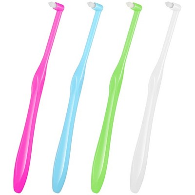 Jxiwfvl 4 PCS End Tuft Toothbrush Adult, Gum Single End Tuft Brush, Soft Orth...