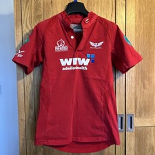 Llanelli Scarlets 2009/2010 Home Rugby Union Shirt Jersey Junior Size 13