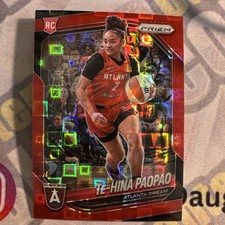 2025 Panini Prizm WNBA Te-Hina Paopao #61 Rookie Red Pandora /199 Dream