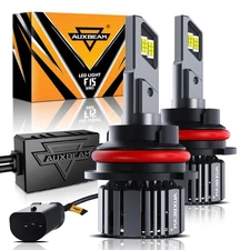 AUXBEAM 9007 HB5 LED Headlight Kit High&Low Beam Bulbs Bright 6500K 80W 90W 120W