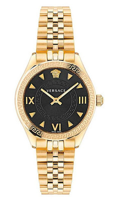 Versace Women's Hellenyium Gold Tone Bracelet Wristwatch
