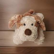 Aurora Floppy Puppy Dog Plush Stuffed Animal Tan Cream Brown 8 In. Length
