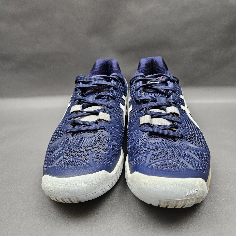 Asics Gel-Resolution 8 Shoes Womens Size 7.5 Navy White Tennis Court Pickleball - Image 2 of 4