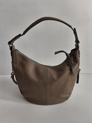 George Gina Lucy GGL Women's Leather Brown Bag Half Moon Y2K