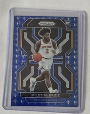 2021-22 Panini Prizm NBA Miles McBride RC #283 75th Anniversary Prizm Knicks WVU