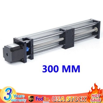 New CNC Linear Guide Rail Slide Stage Actuator With Nema 23 Stepper Motor 300mm
