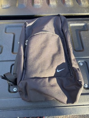 Vintage Nike Bag 90s Shoulder Backpack  White Swoosh Black Back Pack