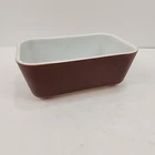 VTG PYREX " Old Orchard Brown" refridgerator dish, 0502, 1973 - 1977, No Lid