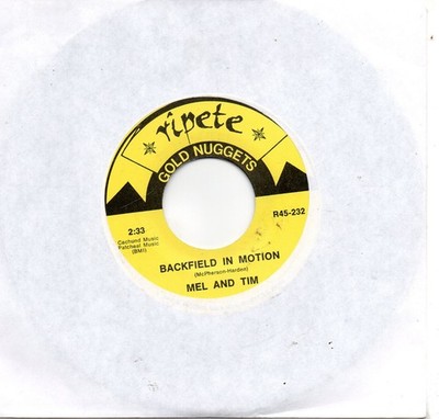 MEL & TIM - BACKFIELD IN MOTION / GOOD GUYS ONLY WIN IN THE MOVIES         (M-)