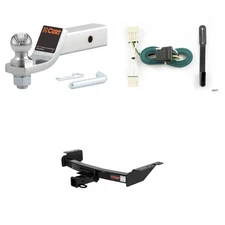 CURT Trailer Hitch Tow Package, Wiring Harness, 45293 Ball Mount Package - 13344