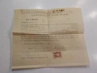 Civil War Document 1864 Affidavit For Wife 45th Wisconsin Soldier Revenue Stamp