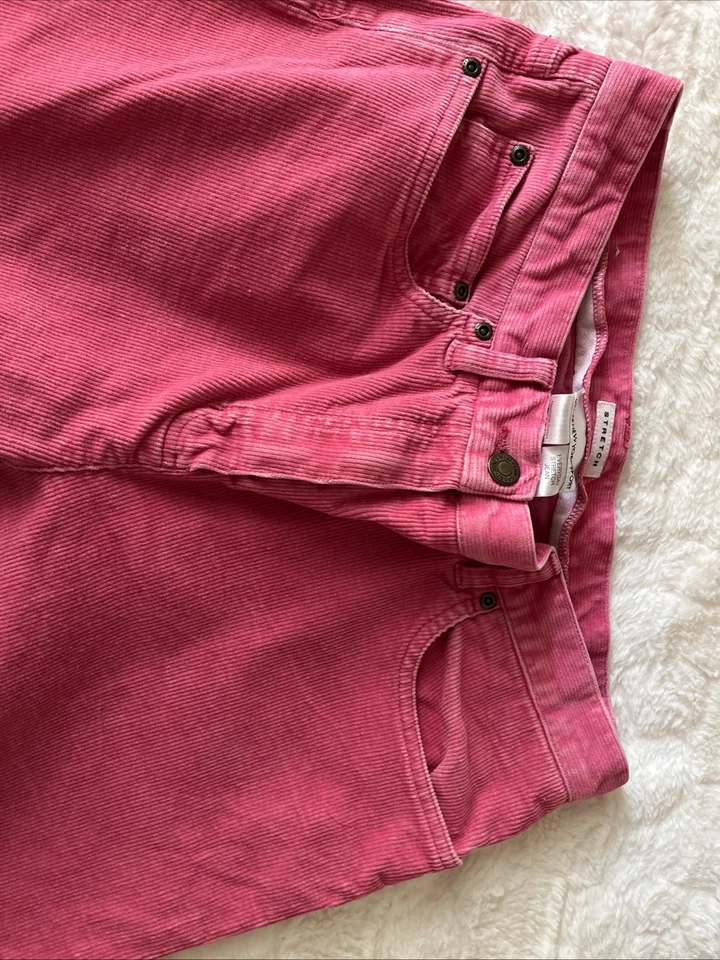 JONES NEW YORK-VTG PINK Stretch corduroy jeans Soft VelvetyStraight Leg PERFECT - Image 4 of 4