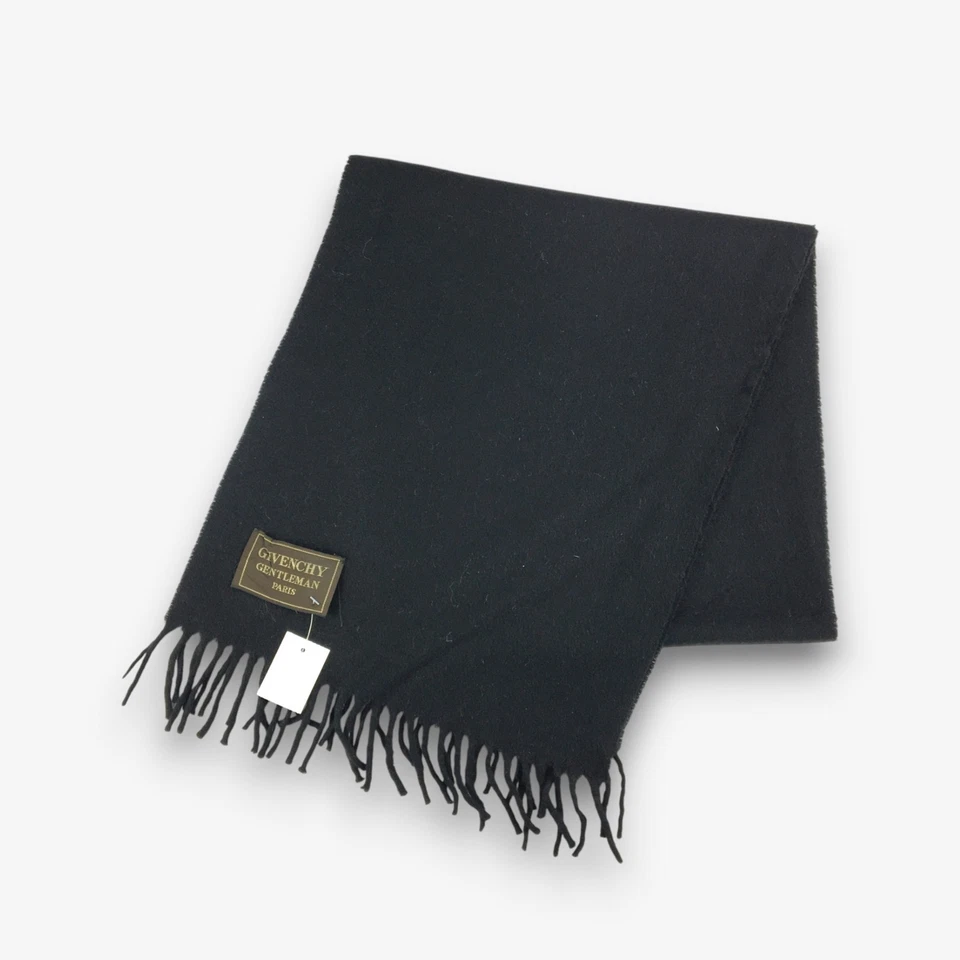 Bufanda de Lana Givenchy Vintage Clásica Flecos Navidad Invierno Cuello Bufandas 12x54 Foto 3 de 4