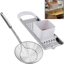 Premium Grade Stainless Steel Spaetzle Maker with Safety Pusher, Stainless St...