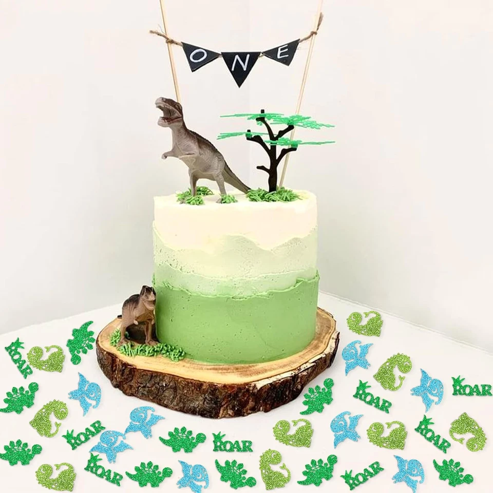 200PCS Dinosaur Confetti Cute Dino Theme Roar Birthday Party Baby Shower Table C - Image 3 of 4