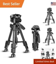 Portable 30-Inch Tripod with Bubble Level - Ideal for Vlogs  Live Streaming