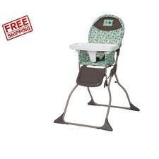 Compact Portable High Chair for Babies - Foldable, Lightweight, Elephant Squares