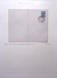 ESTONIA: 1918 Copertina sovrastampa Rakwere Ex collezione Old Time Pagina album