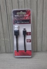 Wireless Gear Charging Cable MICRO USB 10 Ft NIB