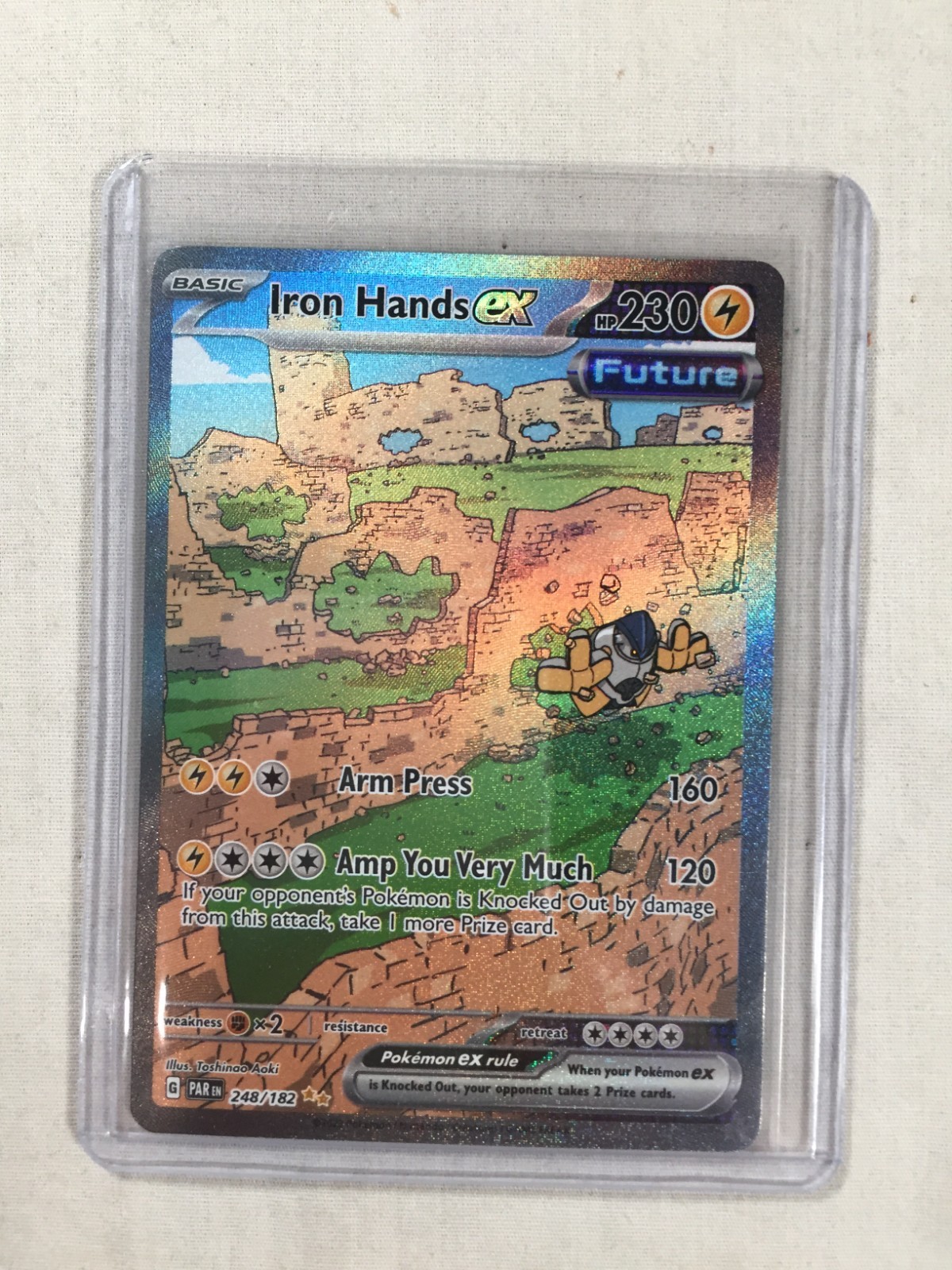 Iron Hands Ex 248/182 Scarlet & Violet Paradox Rift Pokemon Card