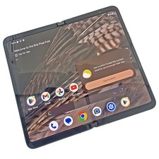 Handset Only ✔ Google Pixel Fold 256GB+12GB Obsidian Unlocked • 100%BatteryHealt