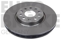 2X Eurobrake Bremsscheiben Vorne FüR VW Tiguan Allspace BW2 Skoda Kodiaq NS7