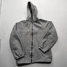 Auburn Sportswear Men's Size Large Gray Hooded Zip Up Jacket