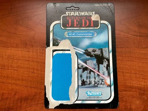 Vintage Kenner Star Wars Figure Card ROTJ 79 Back Cardback AT AT Commander