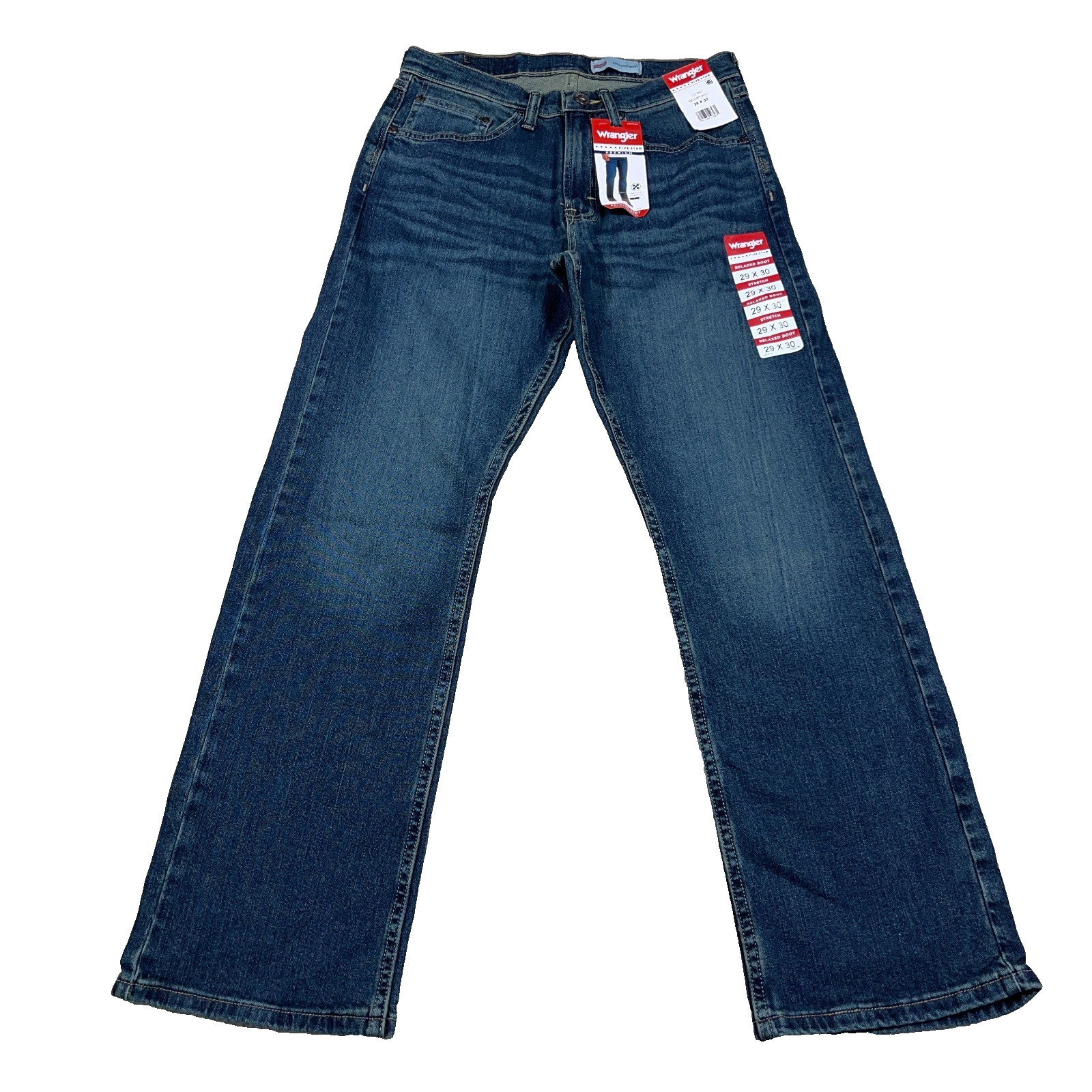 Men 29x30 Relaxed Fit Boot Cut Dark Wash Five Star Premium Adult