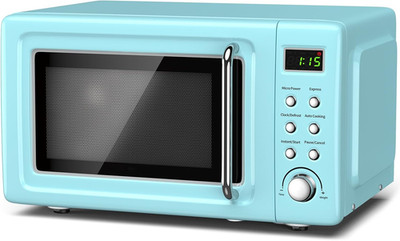 Retro Microwave, 0.7Cu.Ft Compact Microwave, 700-Watt Countertop Microwave Ovens