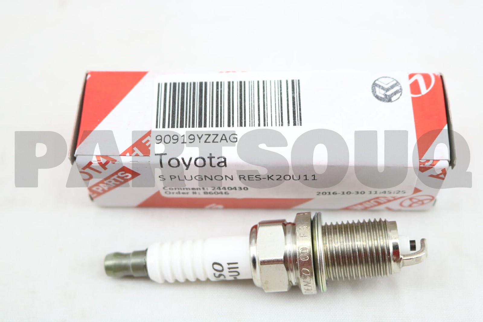 90919YZZAG Genuine Toyota S PLUGNON RES-K20U11 90919-YZZAG