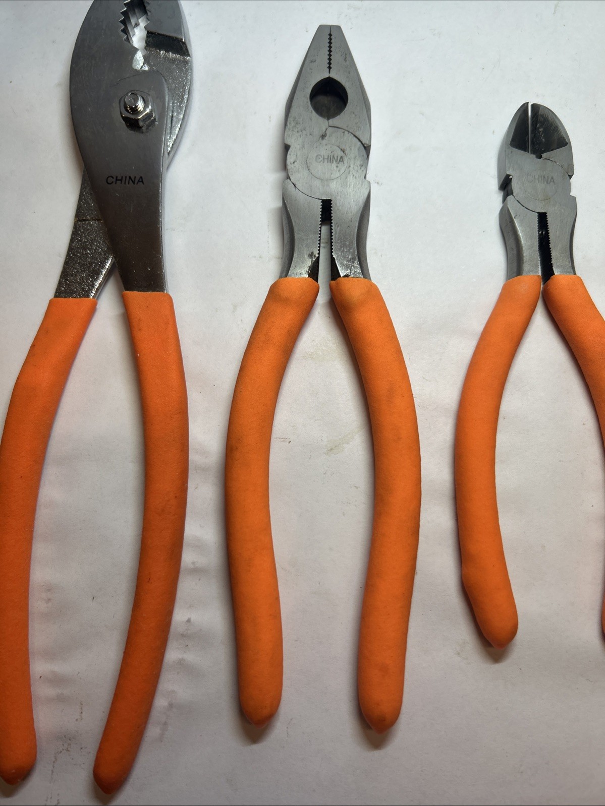 PITTSBURGH 5 pc Various Plier Set Carbon Steel Linesman Long Nose Cutter