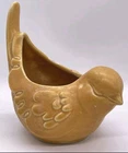 Vintage Hull USA Bird Flower Planter F473 Yellow & Gold