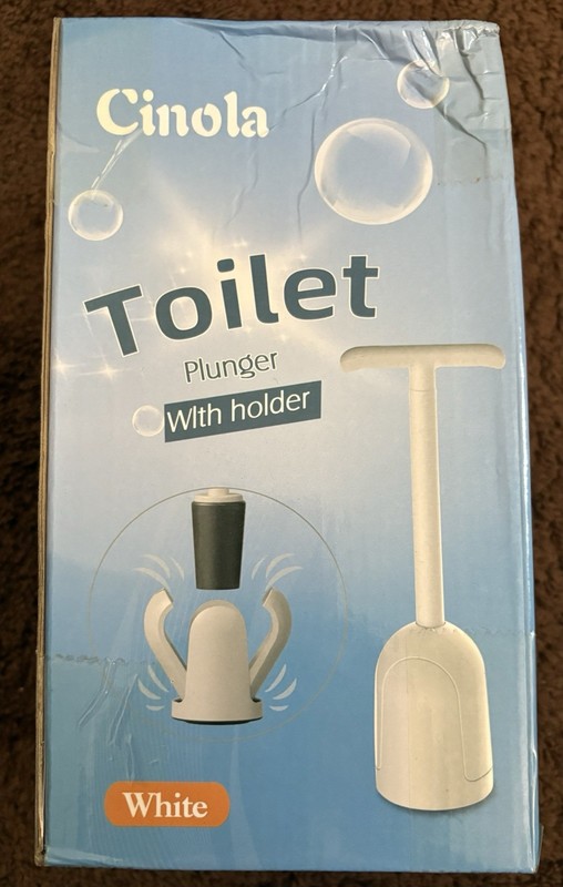 Cinola Toilet Plunger With Holder