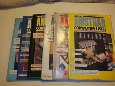 Amstrad Computer User - 6 Hefte von 1986 - Retro Computing