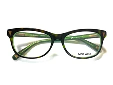 NINE WEST NW5006 355 Demi Green Womens Semi Cat Eye Eyeglasses 50-16-130 B:35 A
