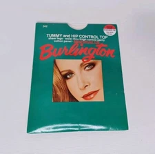 Vintage Burlington Tummy And Hipcontrol Pantyhose Medium Rachel