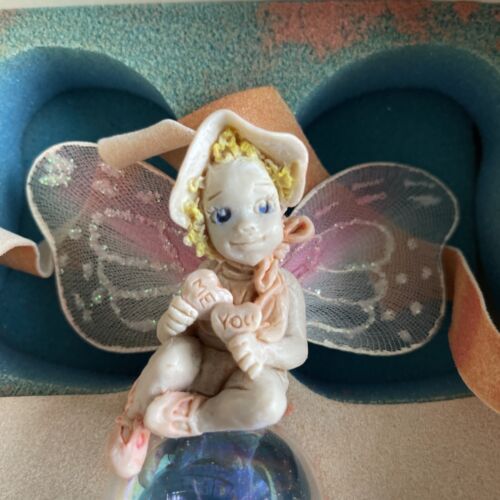 RAWCLIFFE Jessica deStefano MAGENTA Zodiac Fairy Bubble FEBRUARY Rainbow 7" Tall - Picture 2 of 6