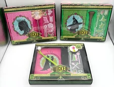 Lot of 3 | 2024 Wicked Elphaba & Galinda Journal Set with Pen & Puffy Stickers