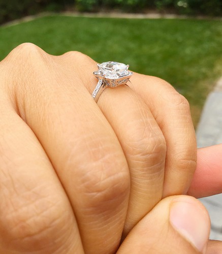 IGI Certified 14k Solid White Gold Emerald Cut Diamond Engagement Rings 2.60ctw - Picture 8 of 10