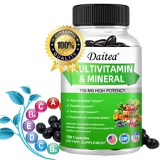 Multivitamins and Minerals for Men and Women 30 To 120 Capsules