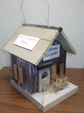Wren birdhouse Amish Country Shack  7.25" x 5.5" x 8"