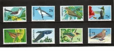Grenada 1990 - Birds - Set Of 8 Stamps - Scott #1877-84 - MNH