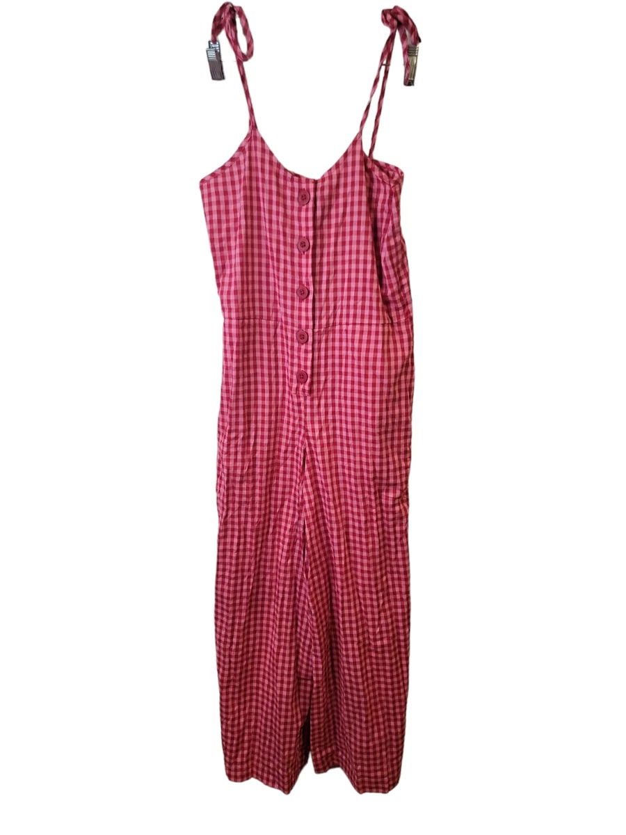 Lazy oaf pink gingham dress cheap